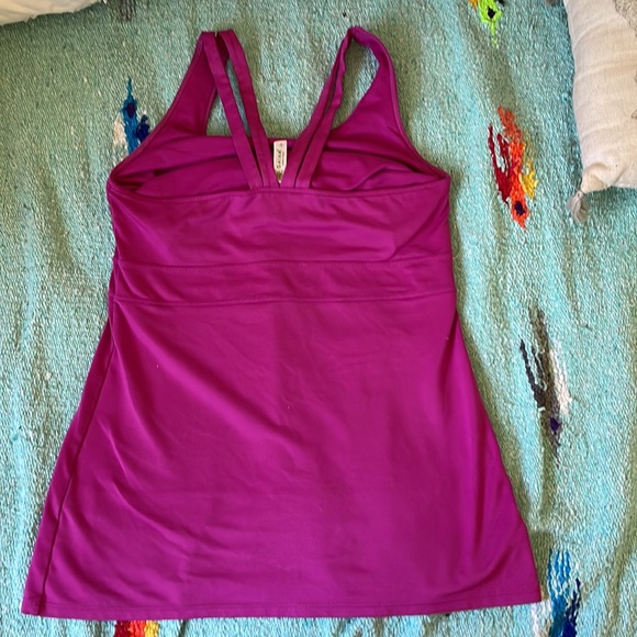 Gaiam yoga top built in bra size small fuchsia - Picture 2 of 5